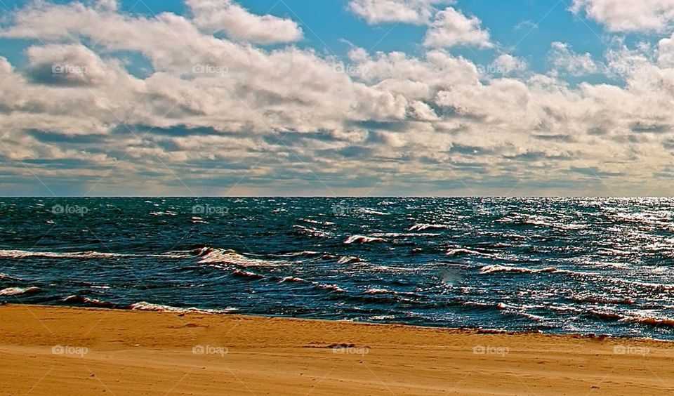 Clouds n beach