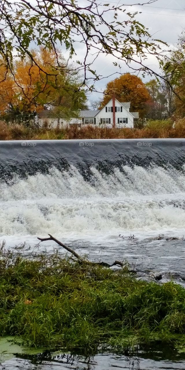 Dam on river