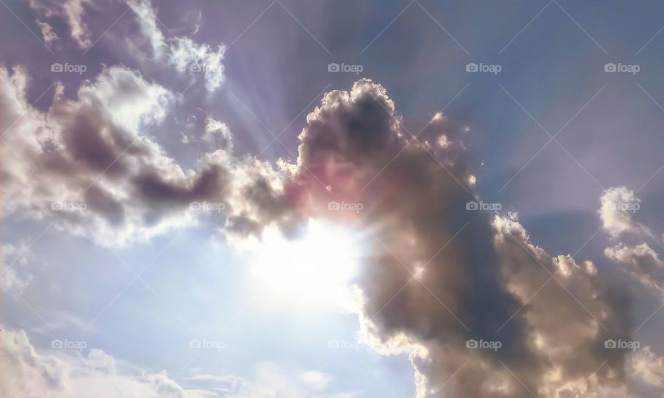 light between the clouds