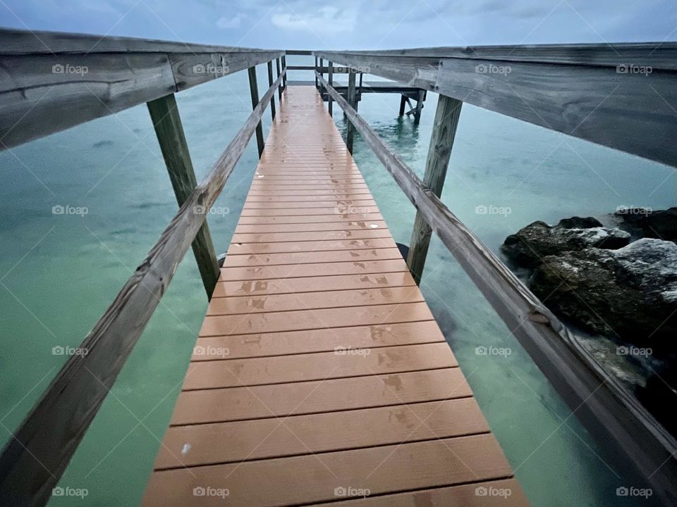 Dock in ocean view 