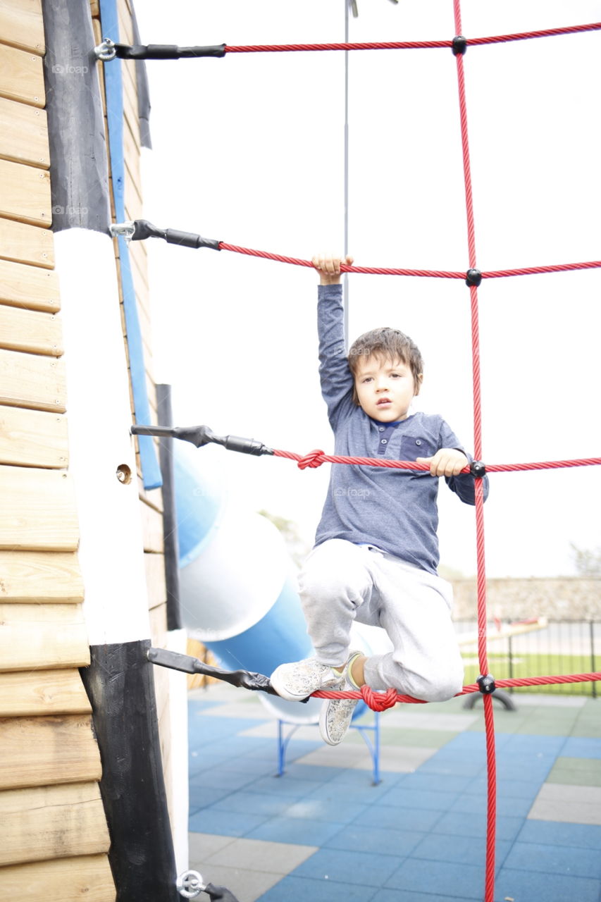 boy at playground