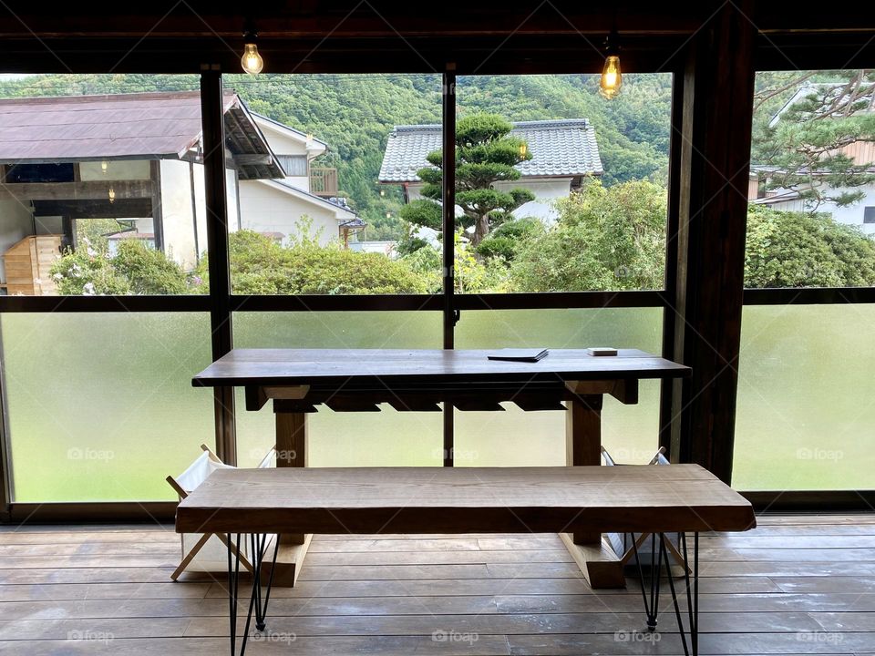 Cafe in countryside, Japan