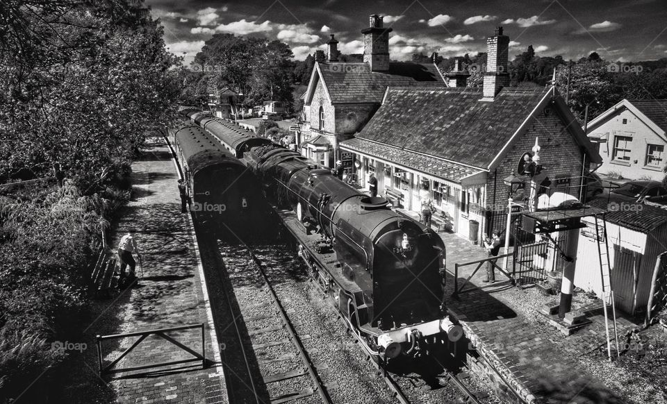 Train. Steam train 