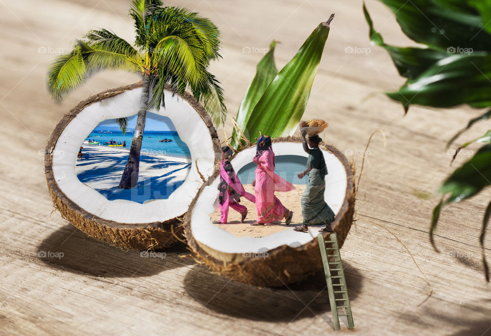 #coconut #tree #enviornment #people #manipulation #ps #adobe #photoshop #edits #3d #designgraphic  #DoubleExposure #effect