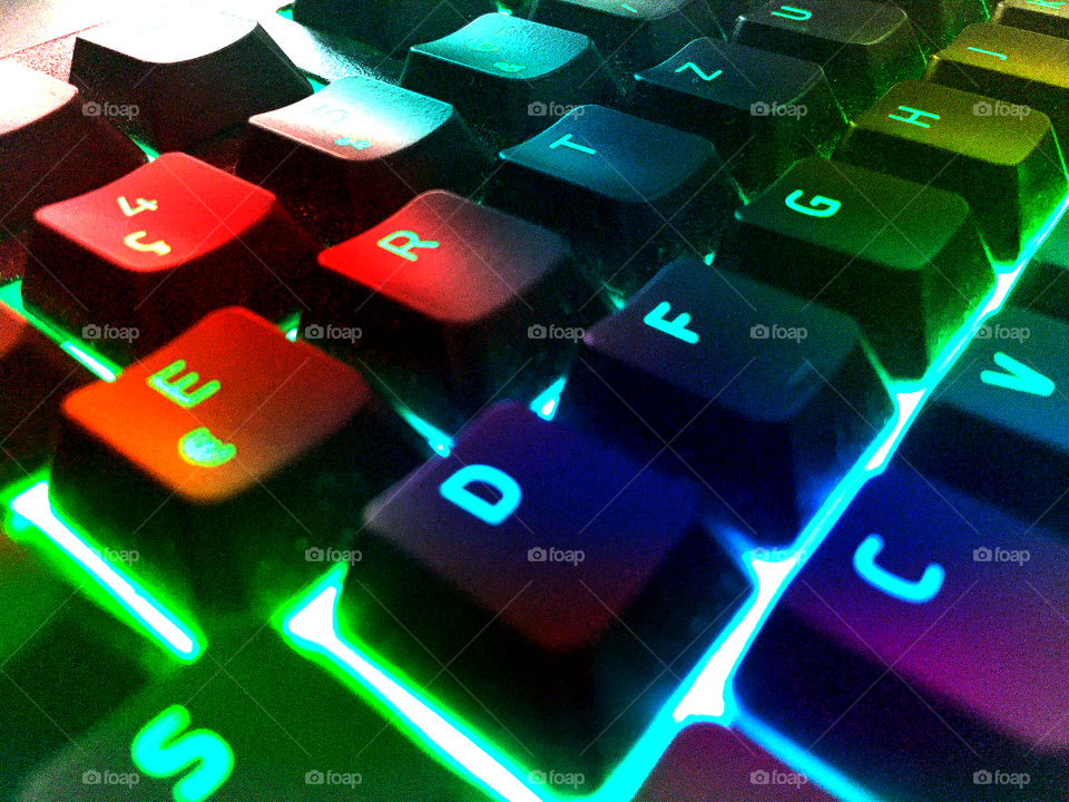 Rainbow PC keyboard 