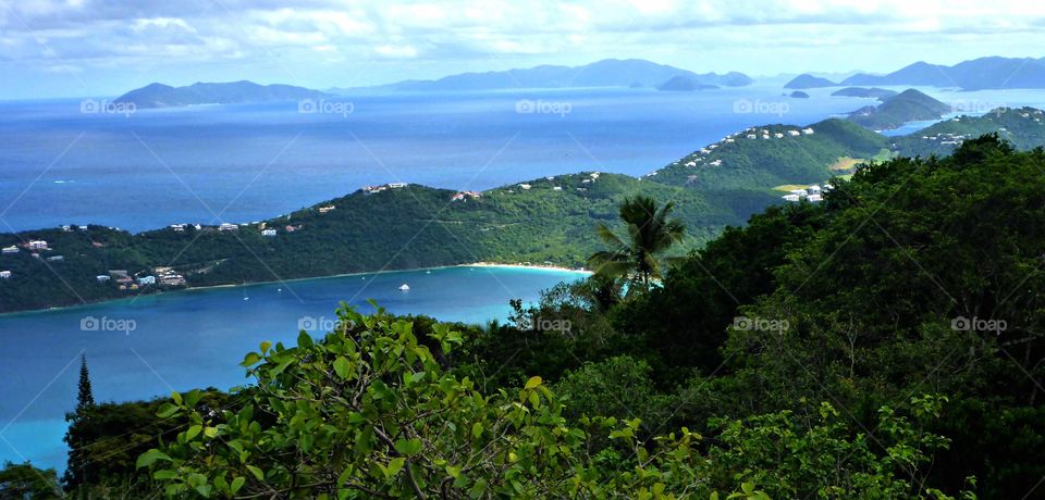 Panoramic view of island