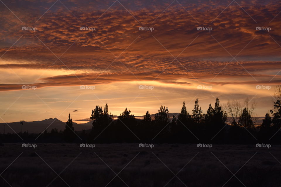 Central Oregon sunset summer of 2018