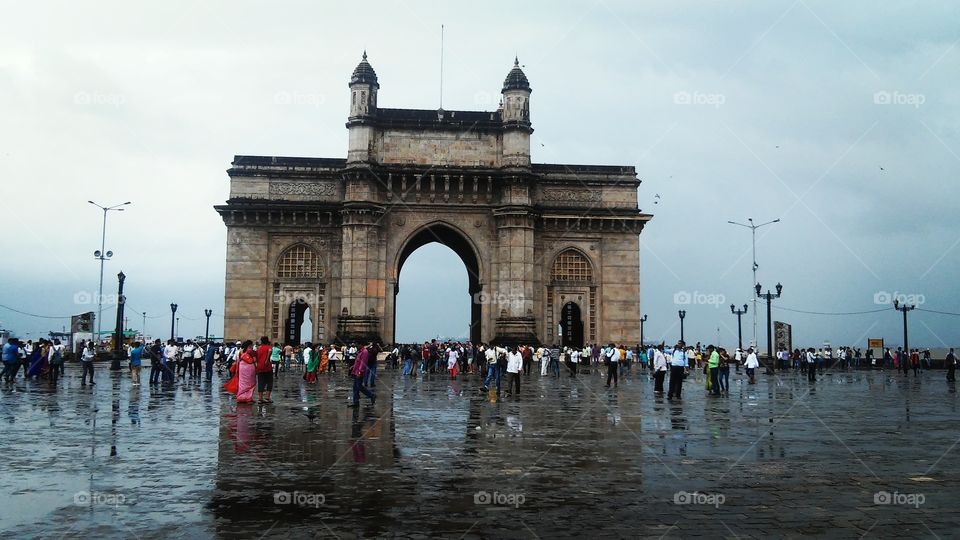 Mumbai, The Gateway of India. Rainy mumbai with lots of energy