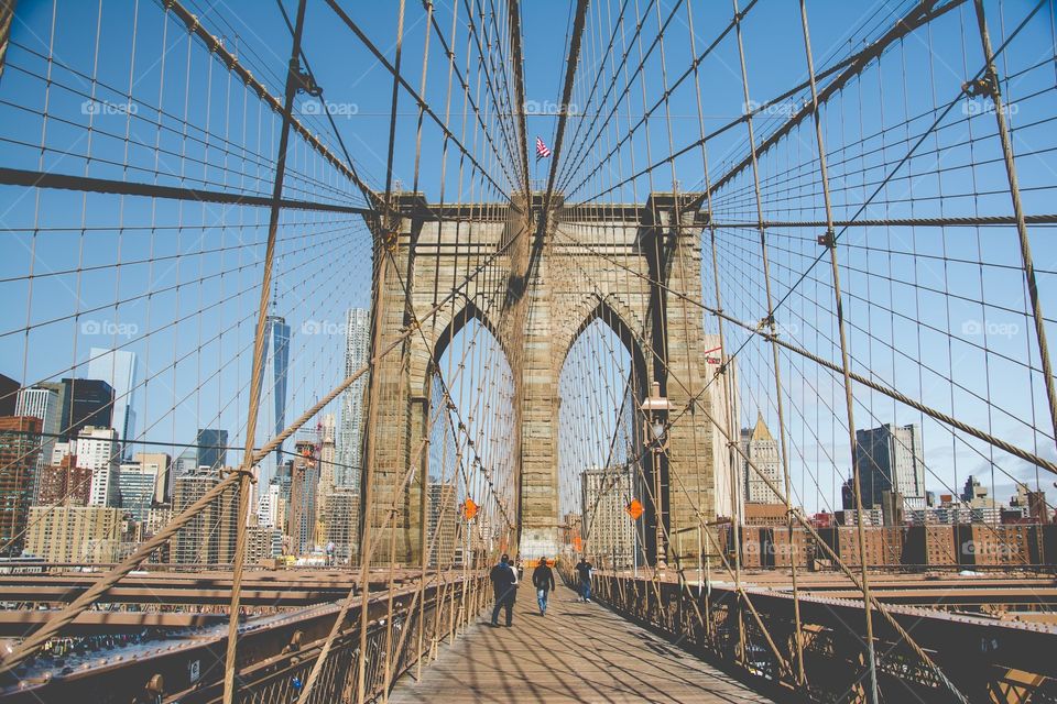 New York City Brooklyn bridge 