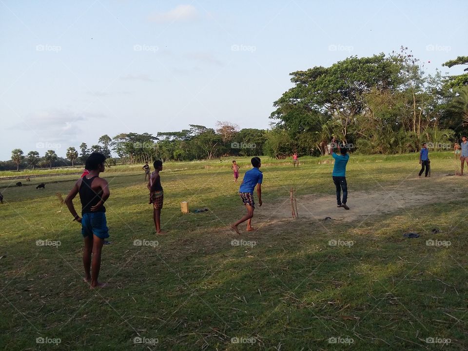 Cricket in rural area of Bangl. We are Bangladeshi. All of people love to play cricket! And they play also. But in the rural area have some problem wi