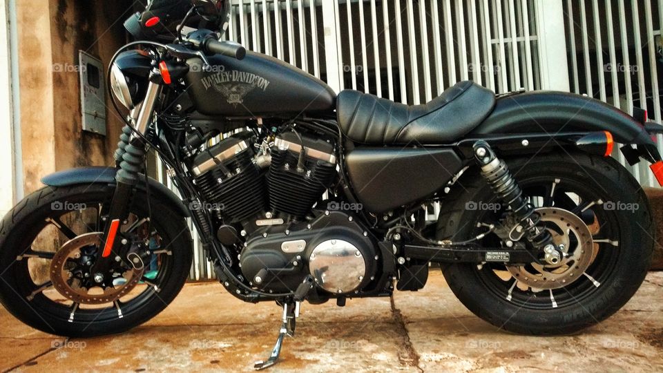 Moto Harley Davidson.