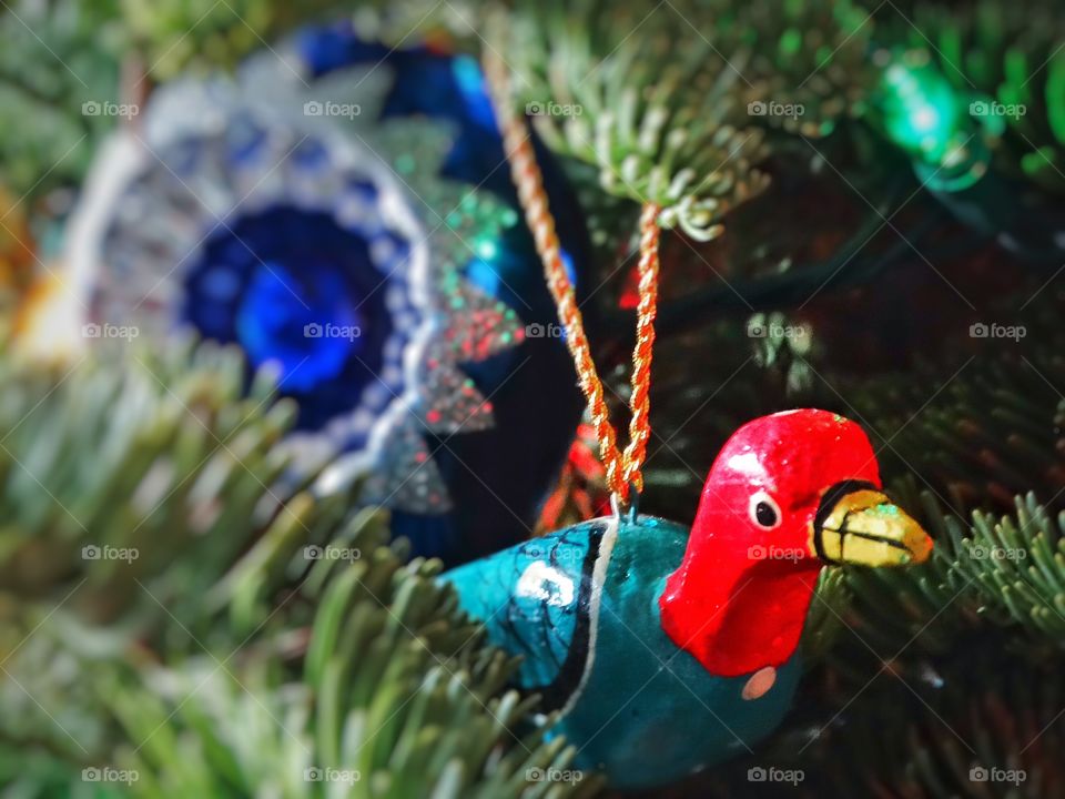 Christmas Bird Ornament
