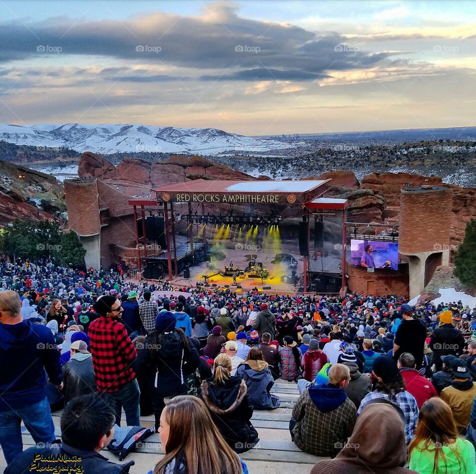 Concert Event at Red Rocks Park and Amphitheatre in the Spring