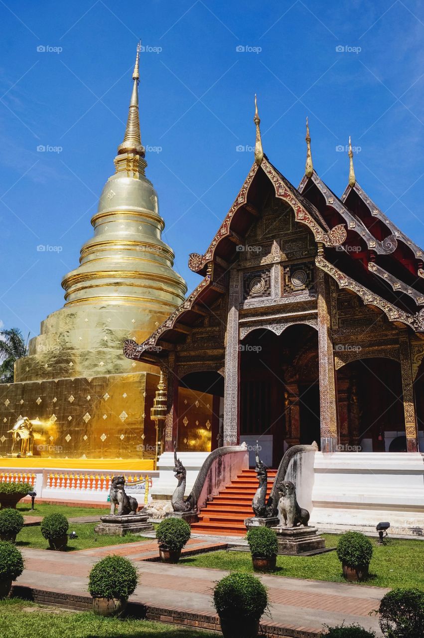 Stunning temple in Chiang Mai, Thailand 