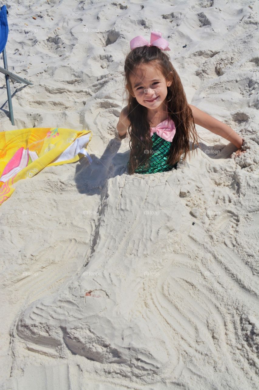 Little Beach Mermaid. 