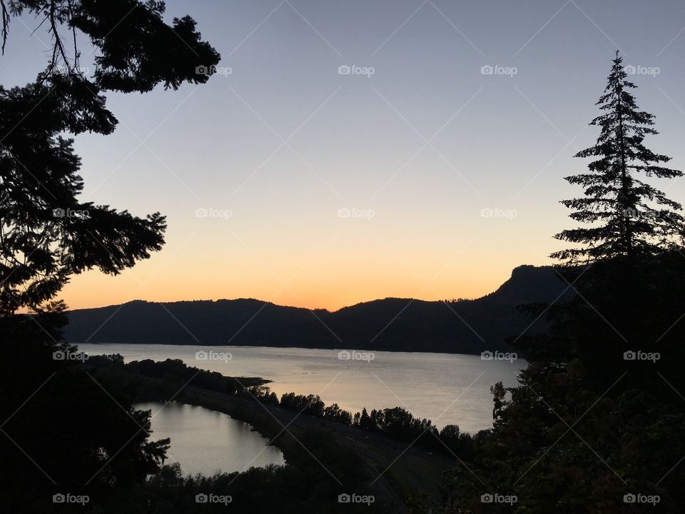 Sunset at Columbia River Gorge