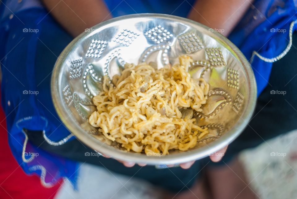 Noodles in bowl