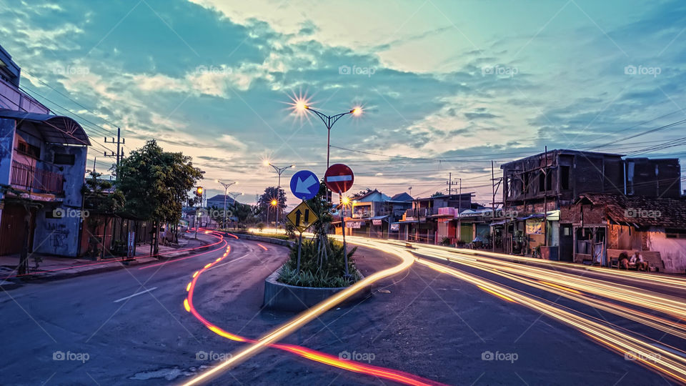 morning light trails