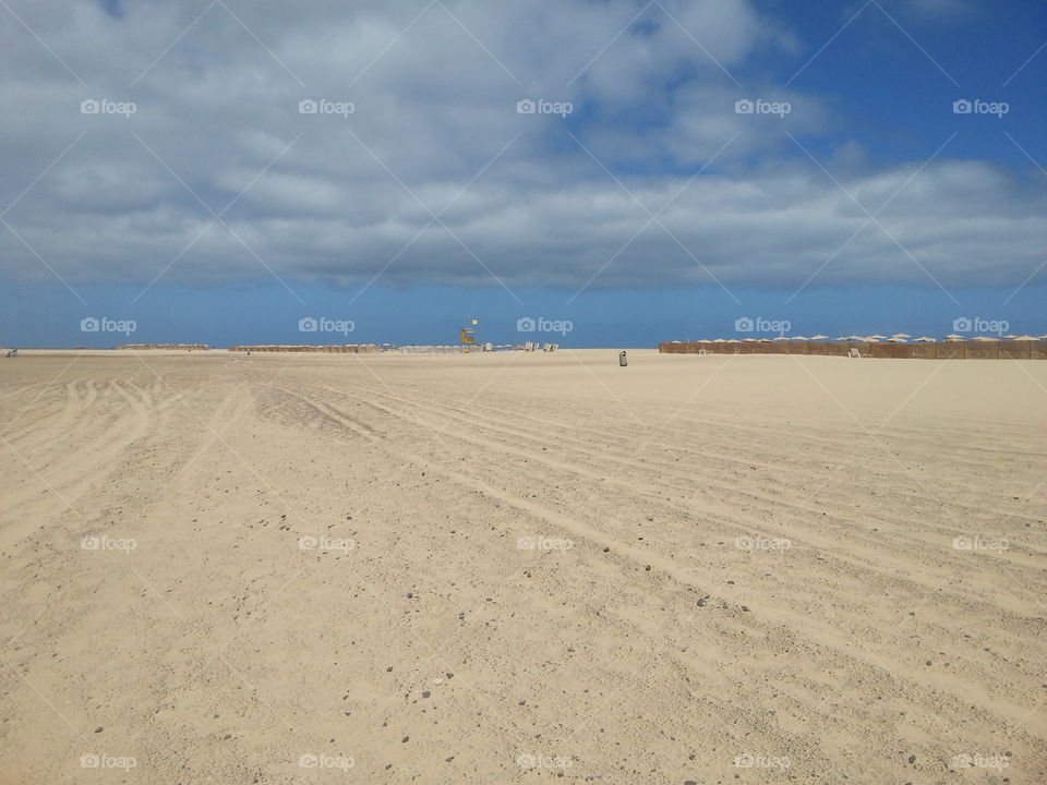 morro jable beach. fuerteventura island