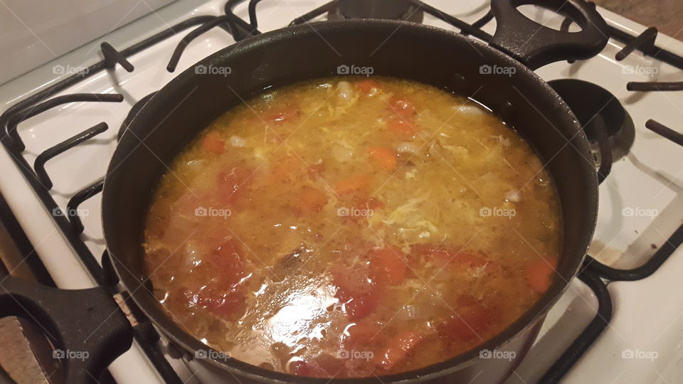 My homemade chicken soup.