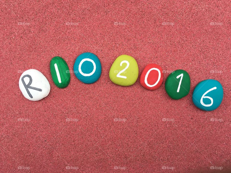 Rio 2016 on colored stones