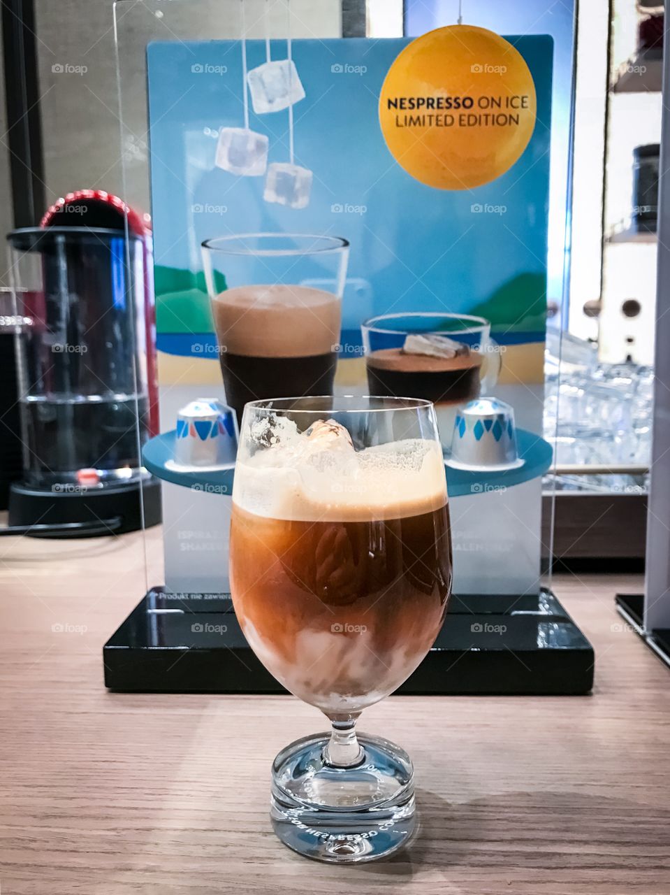 Ice coffee by Nespresso 