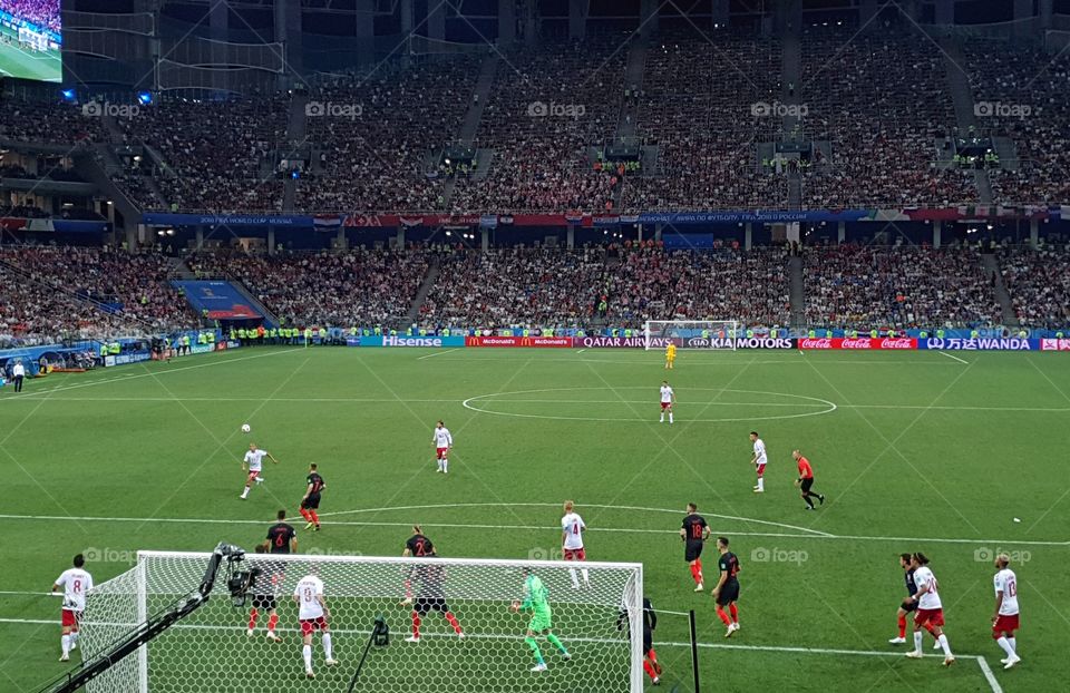 FIFA 2018 match Croatia-Denmark in Nizhny Novgorod