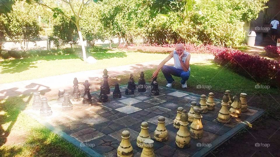 Massive Chess Board At The Ruins