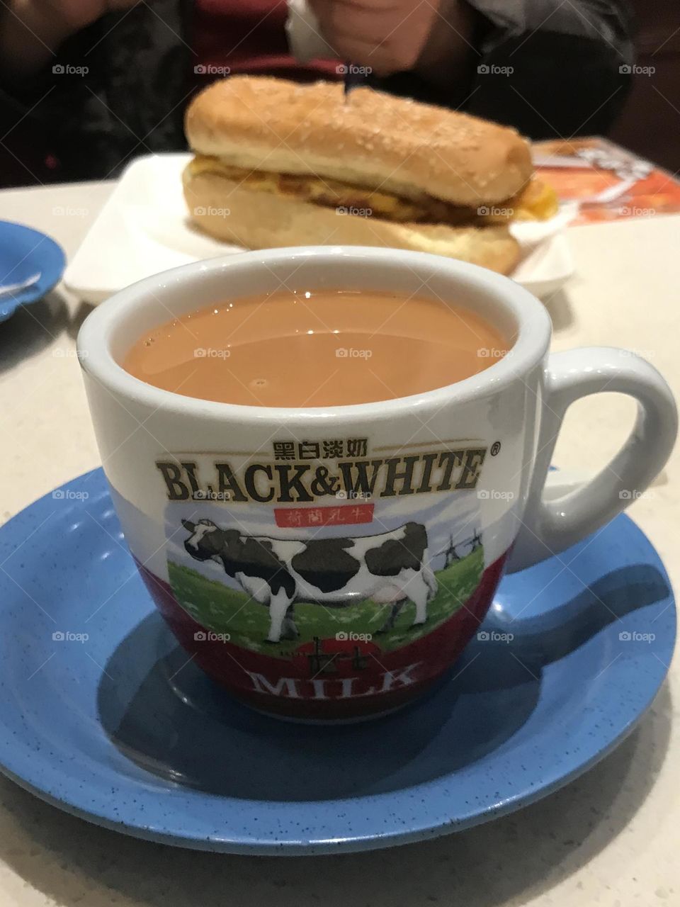 Have a nice day with hot Milk tea 😊