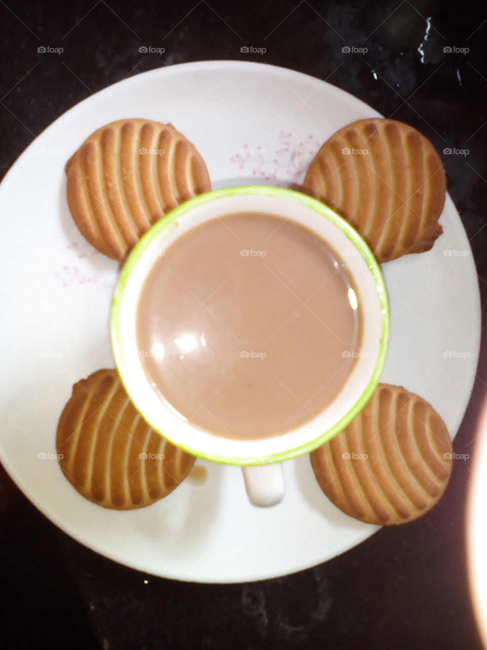 GOOD MORNING enjoying tea