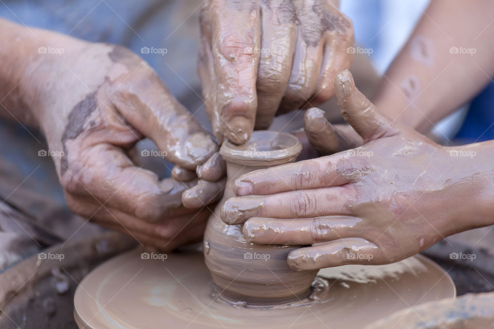 Pottery making