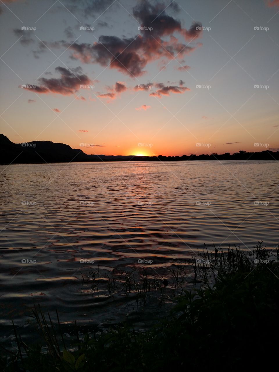 lakeside sunsets