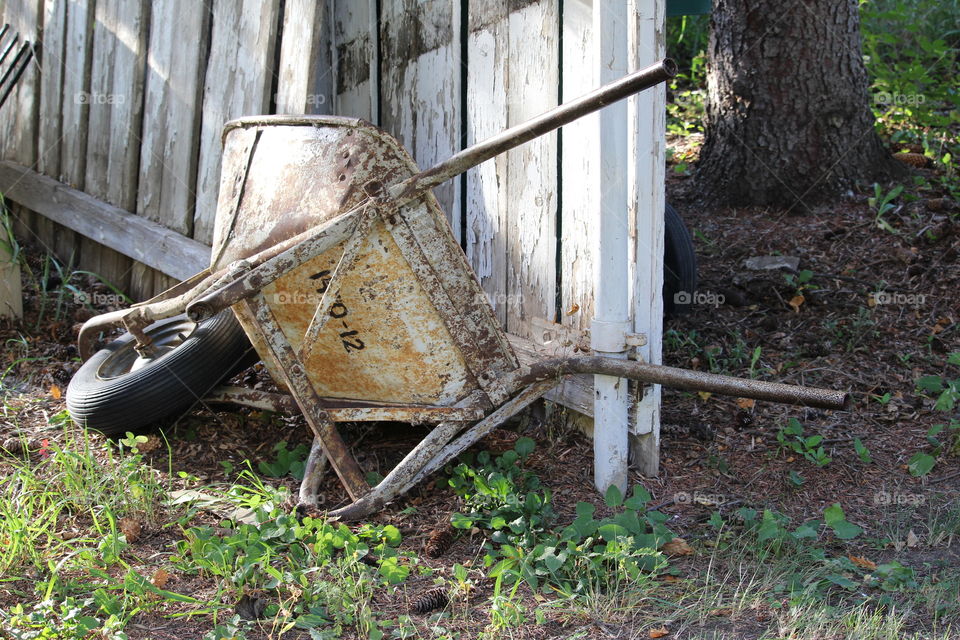 Turn-of-the-century wheelbarrow 