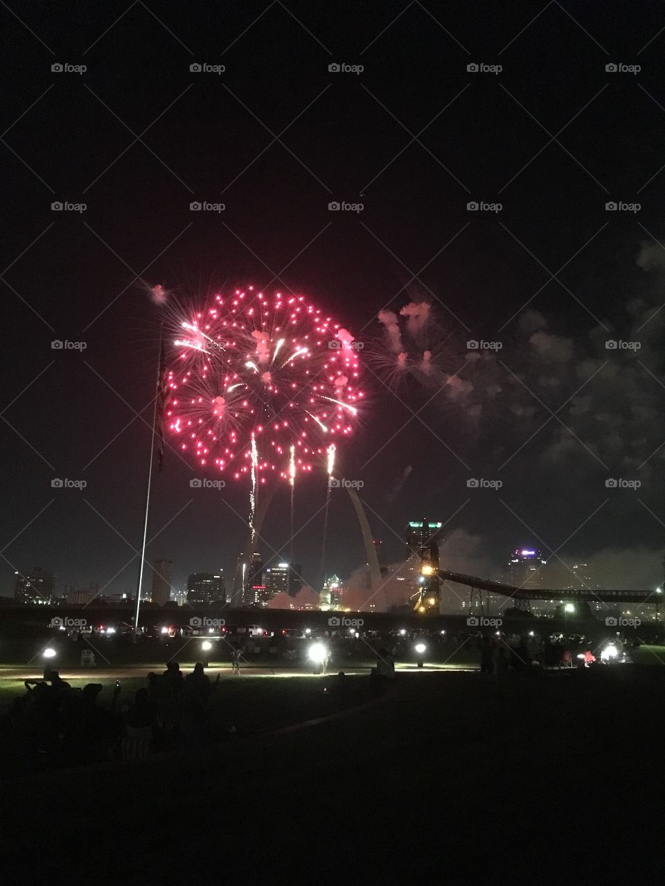 Fireworks over St. Louis