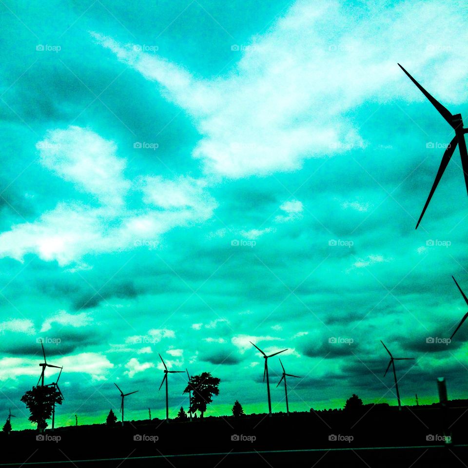 wind turbine field germany