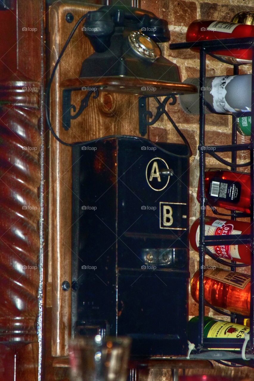 vintage payphone