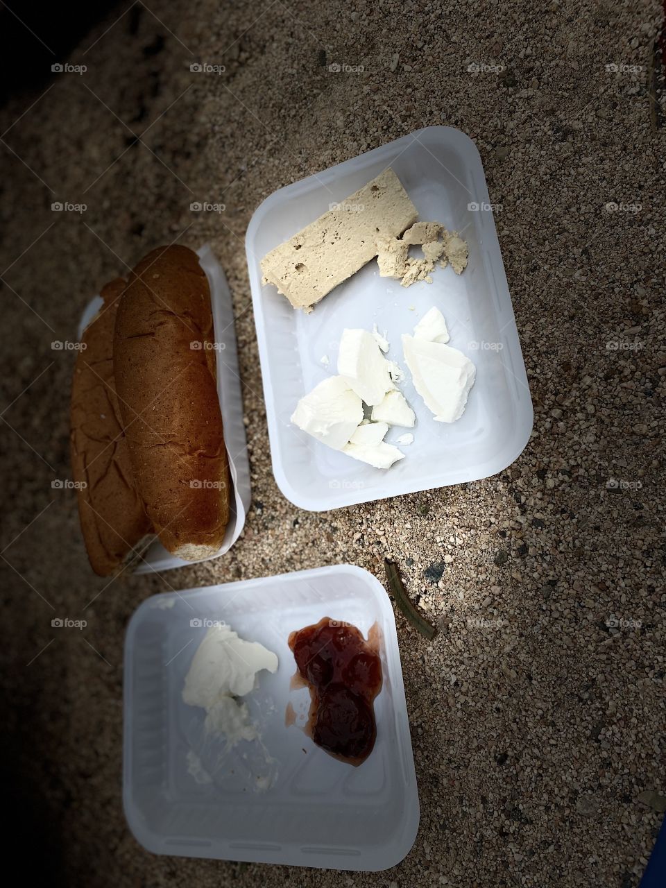 Nice breakfast with my mother in my village 