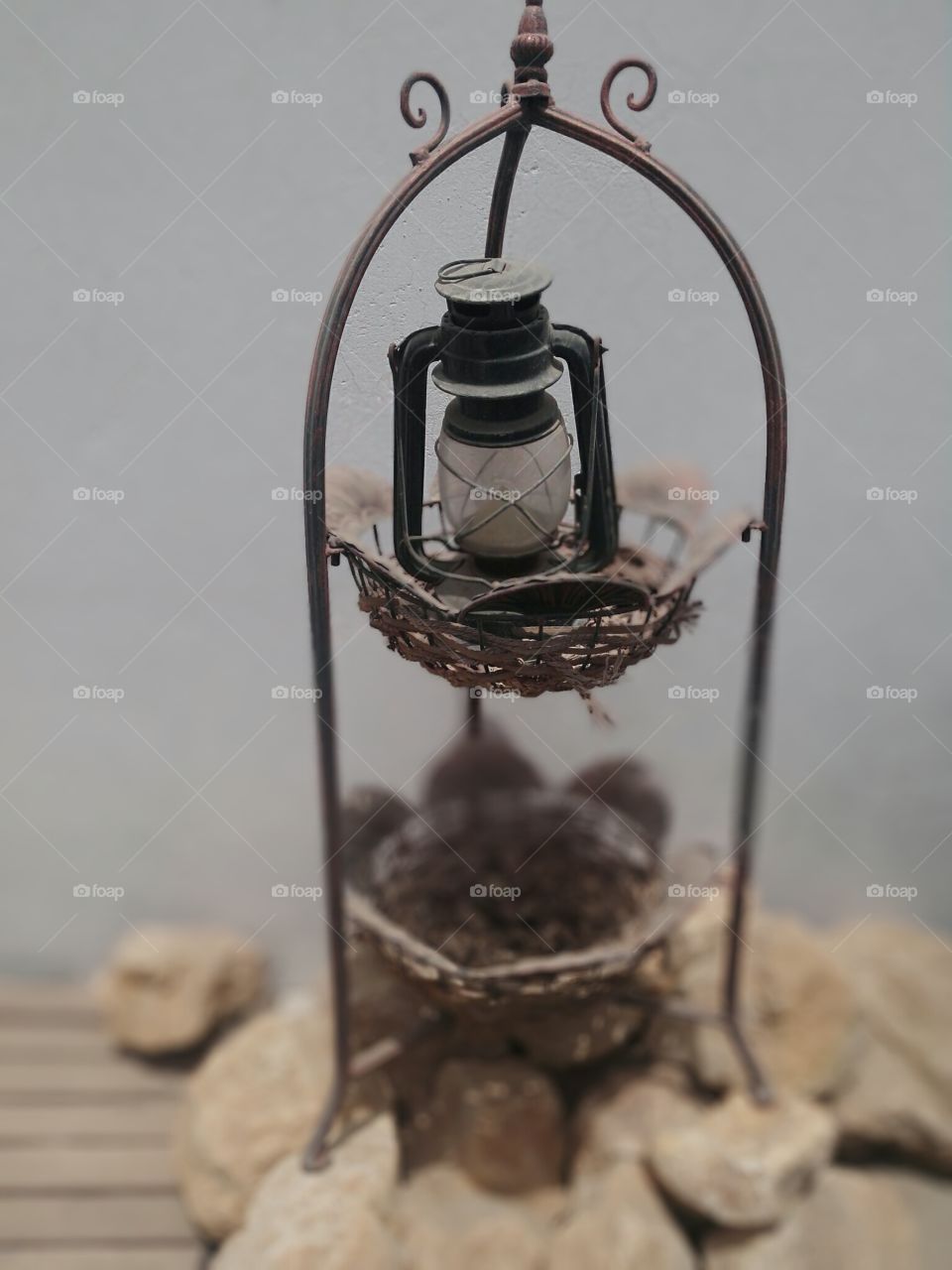 Old masterpiece on stones