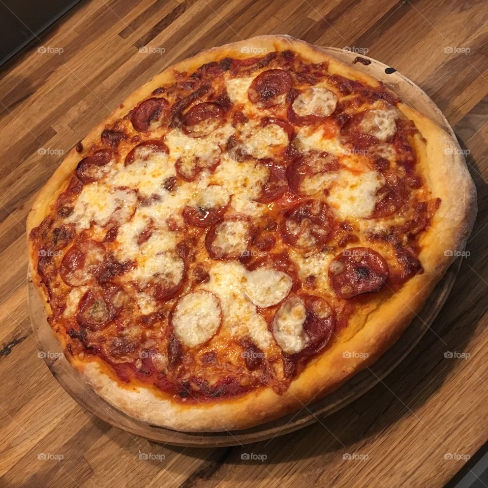 Homemade pizza 