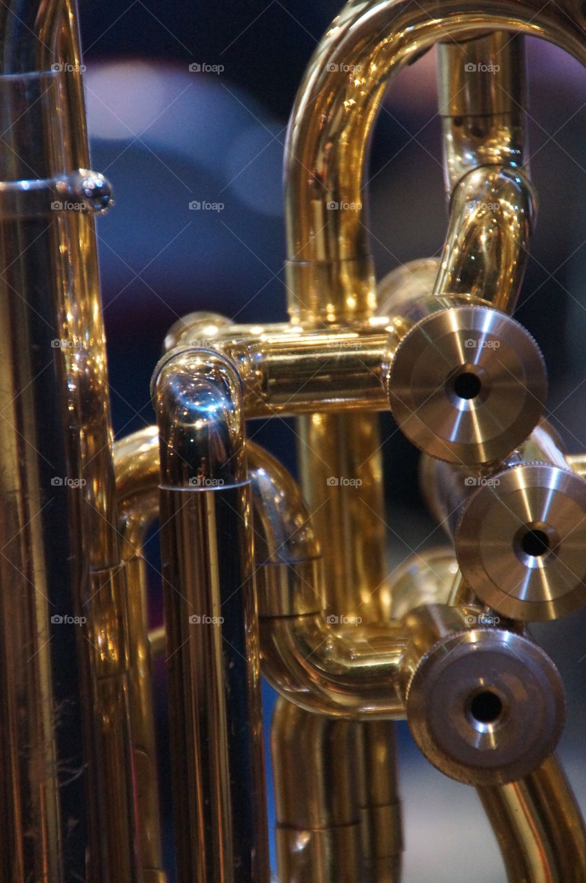 Brass, Instrument, Pipe, Gold, Reflection