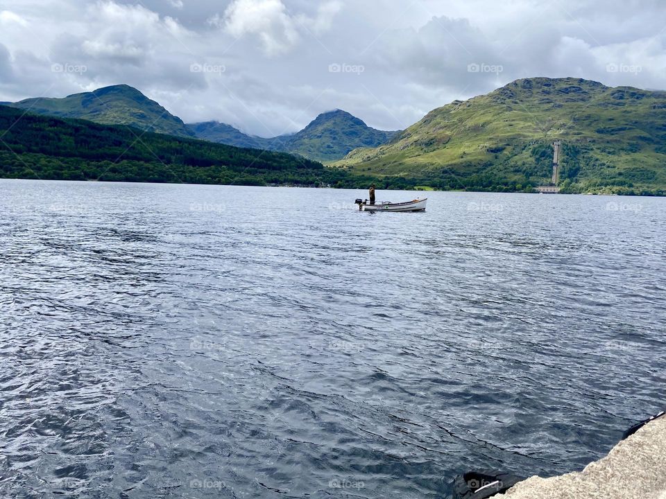 Loch Lomond, never sunny though