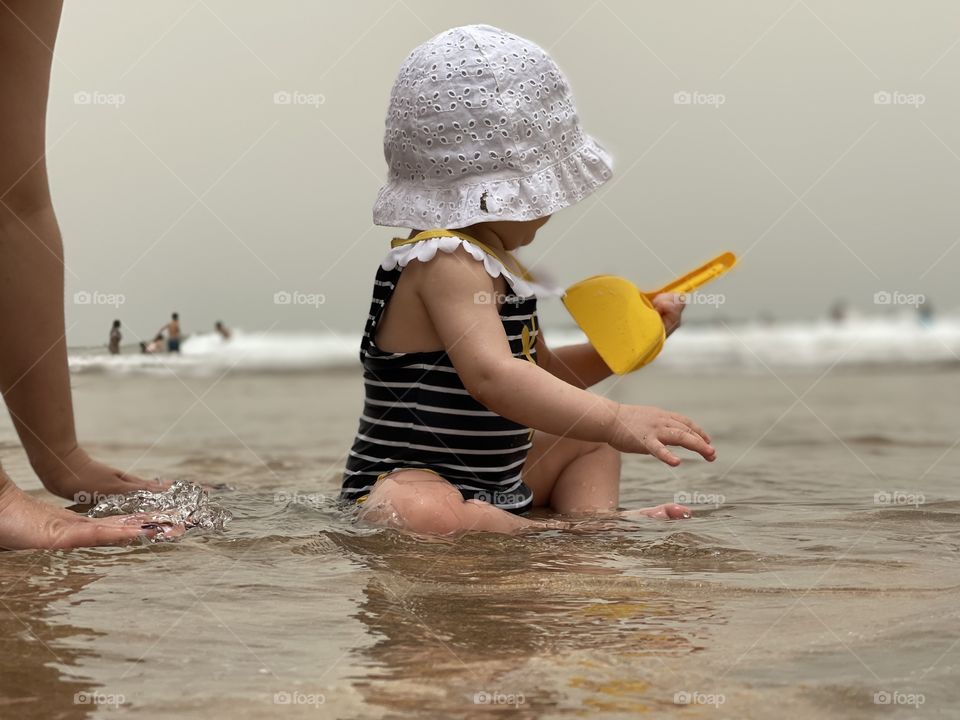 Baby in the beach 