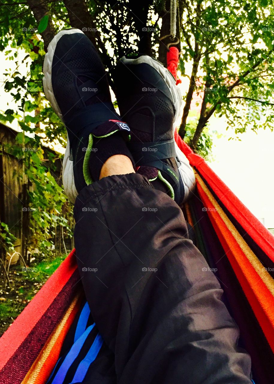 Relaxation nature hammock
