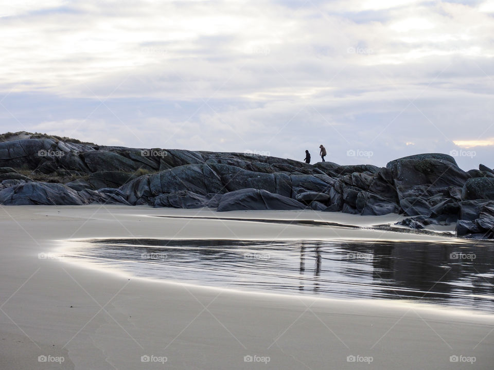 Scenic view of beach