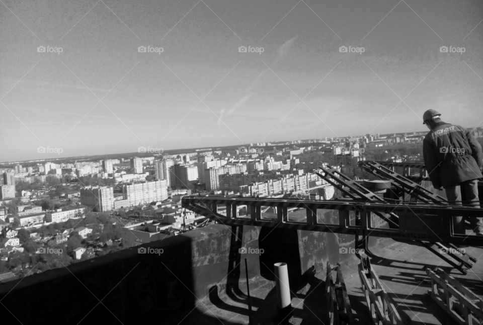 Monochrome, People, Group Together, City, Street