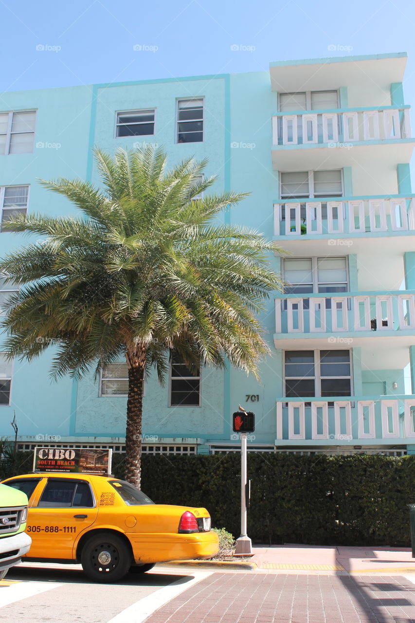 colorful building in south beach Miami