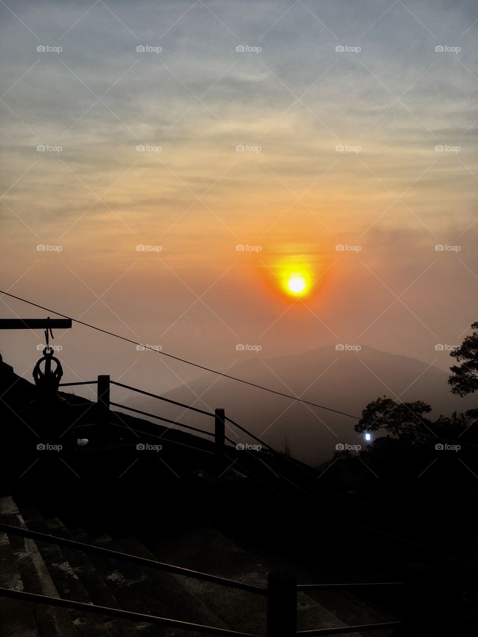 Sunset from the hill.