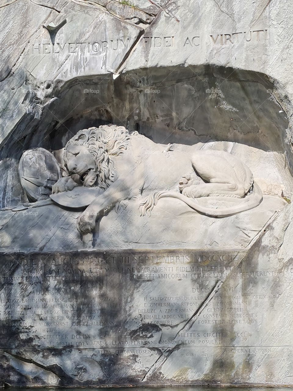 Lion monument in Lucerne