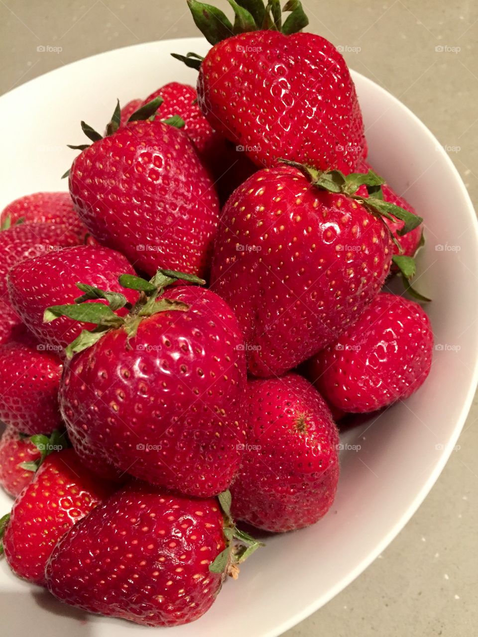 Bowl of strawberries 