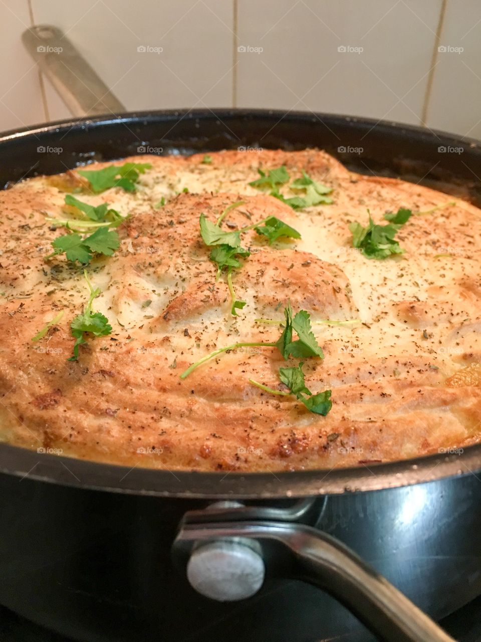 Shepherds Pie, closeup baked